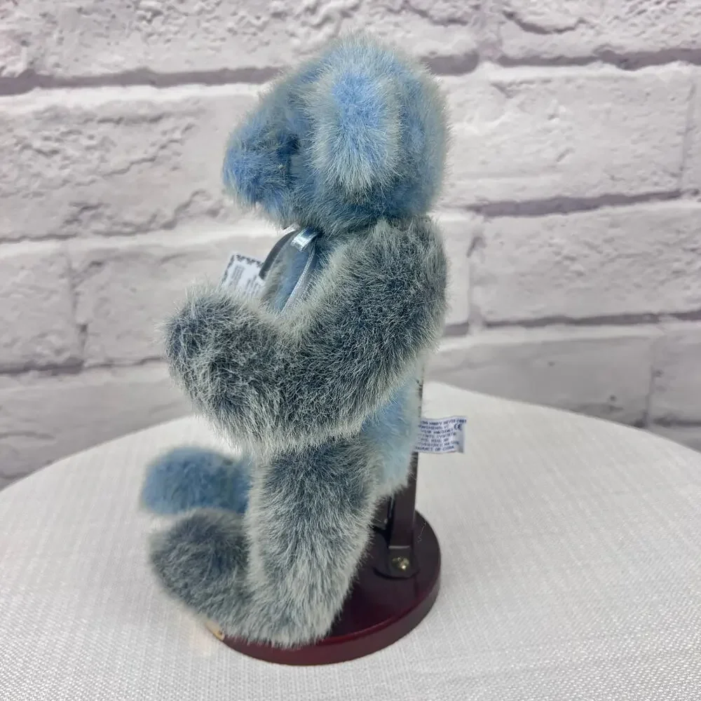 Mary‎ Meyer Grandma's Bear 1995 LE 589/2500 Jointed Blue Gray Plush Teddy Bear